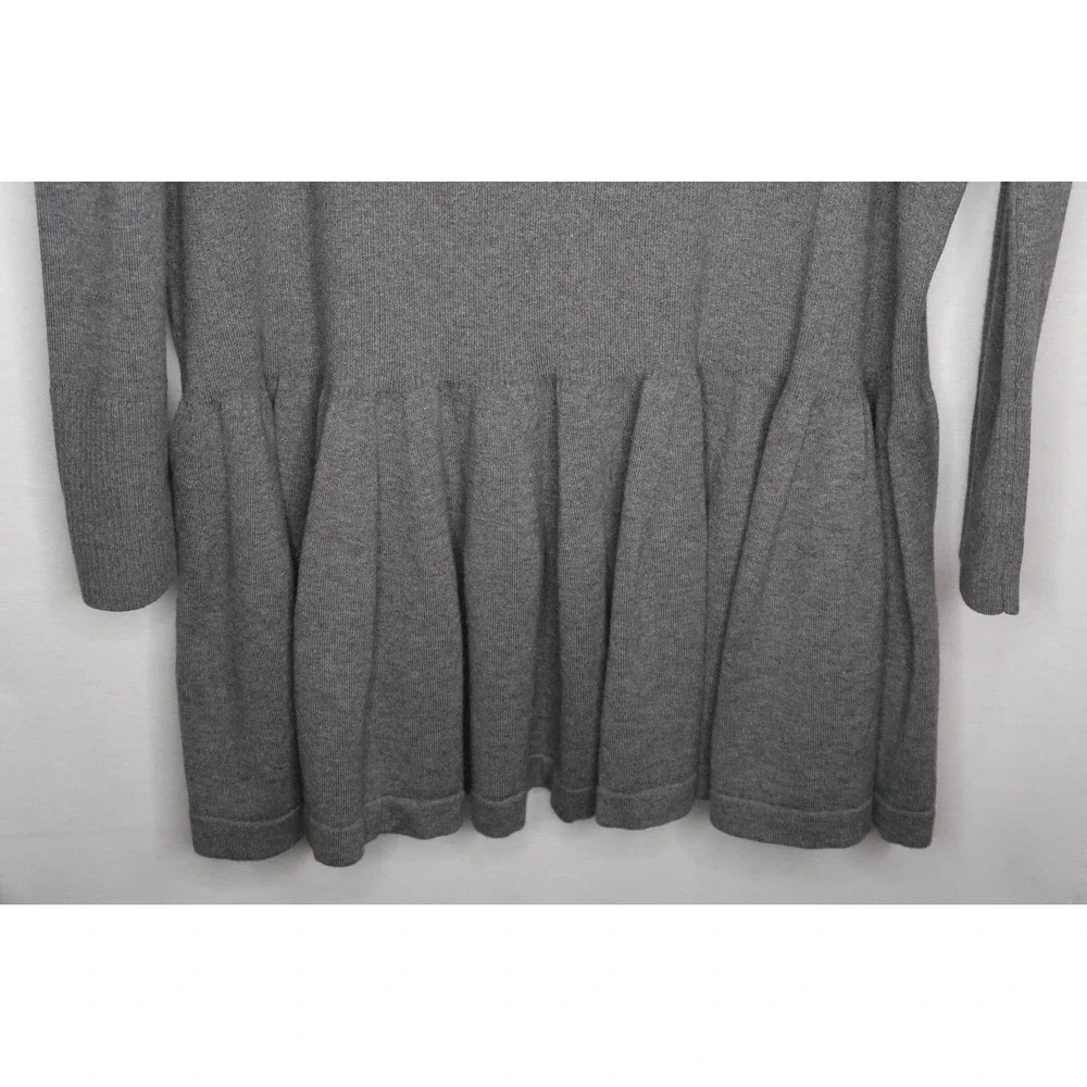Free People‎ Time On My Side Sweater Dress NWT XL Gray Drop Waist Ribbed Mini